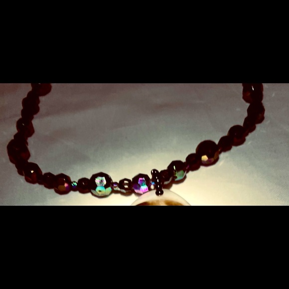 African Inspired Tear Drop Necklace - Picture 2 of 6